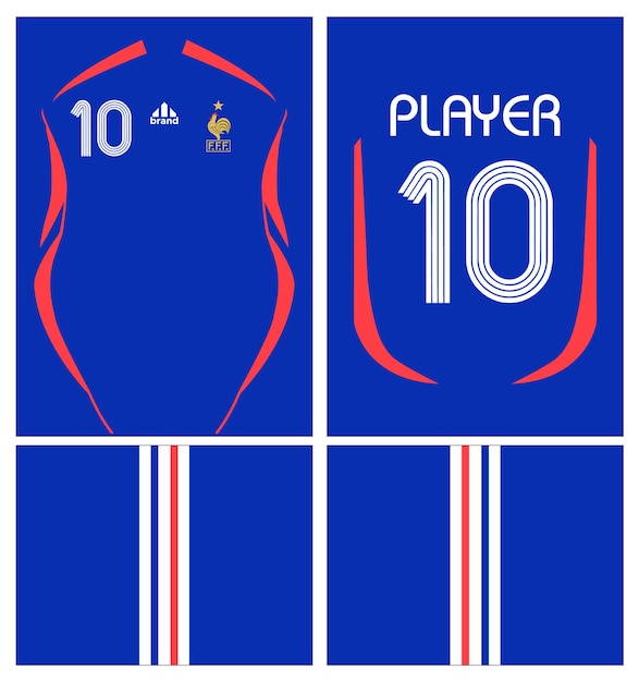 Jersey France 2006 Home blue jersey