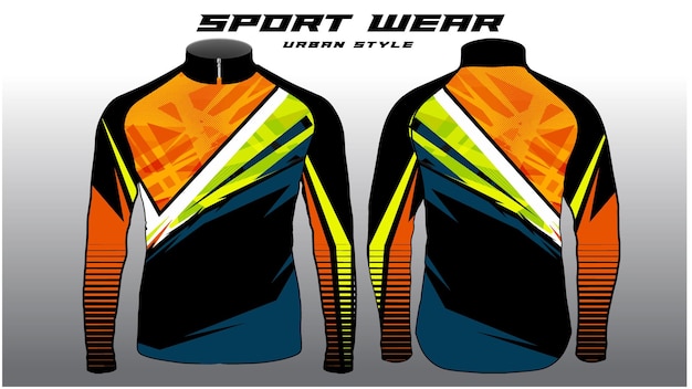 Vettore jersey motocross sport digitale