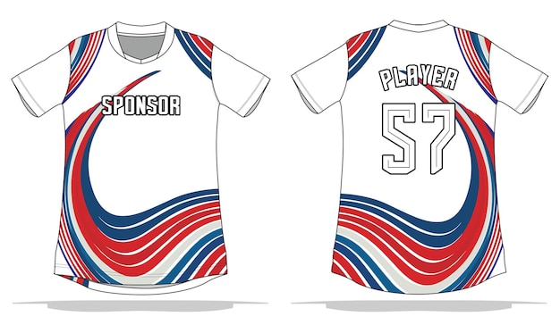 jersey ontwerp geschikt voor sportteams, voetbal, basketbal, volleybal, fietsen, enz