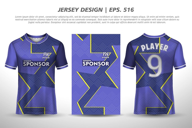 Jersey ontwerp sublimatie t-shirt Premium geometrisch patroon Incredible Vector collectie voor voetbal racen fietsen gaming motorcross sport