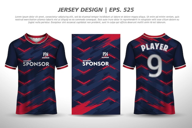 Jersey ontwerp sublimatie t-shirt premium geometrisch patroon incredible vector collectie voor voetbal racen fietsen gaming motorcross sport