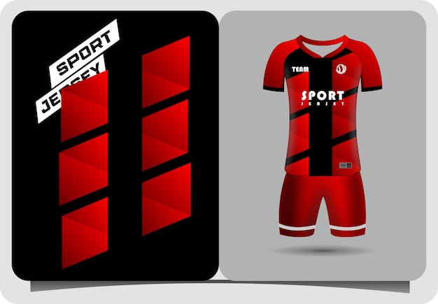 Jersey sjabloon sport t-shirt ontwerp