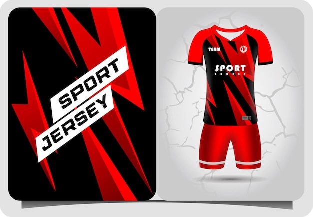 Jersey sjabloon sport t-shirt ontwerp