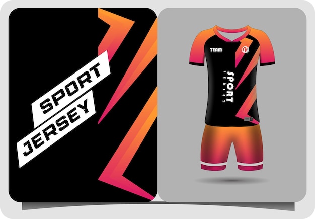 Jersey sjabloon sport t-shirt ontwerp
