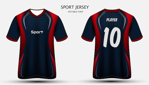 jersey sjabloon sport t-shirt ontwerp