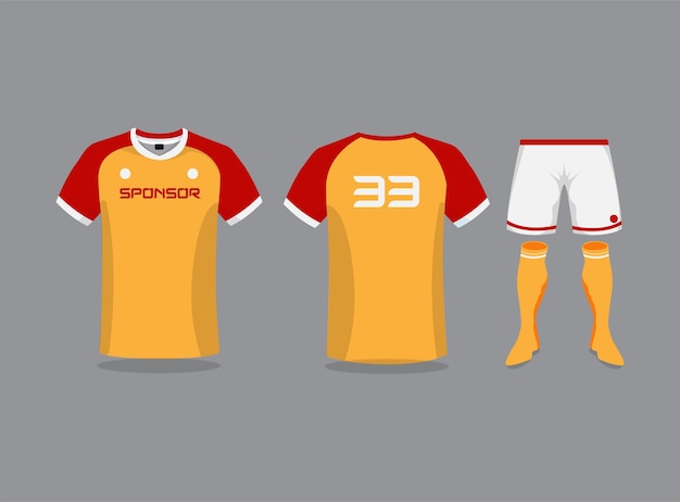 Vector jersey sjabloonontwerp