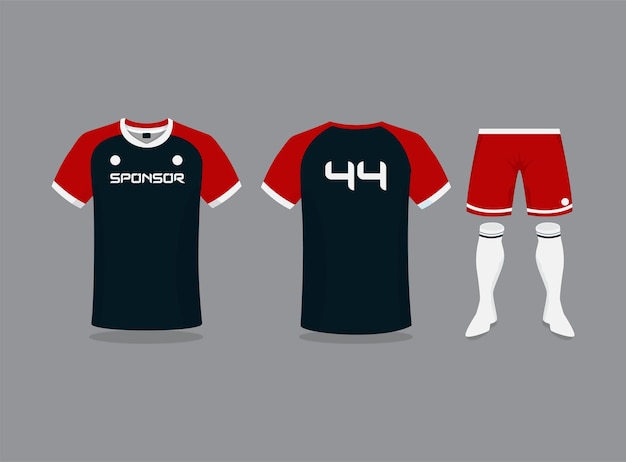 Vector jersey sjabloonontwerp