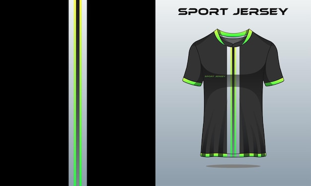 Jersey sport groene gradatie en grijze gradatie