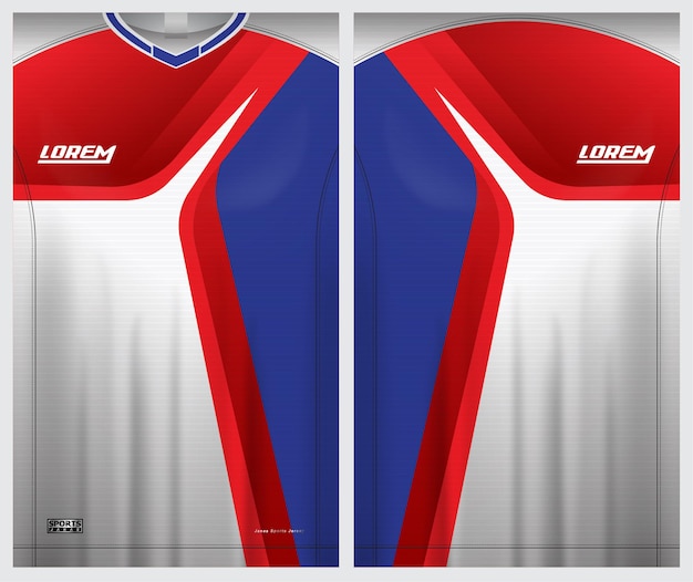 Jersey sport, soccer, badminton, runner,  uniform front and back view template