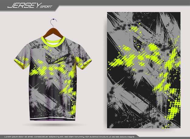 Vector jersey sport t-shirt geschikt voor jersey achtergrond poster enz