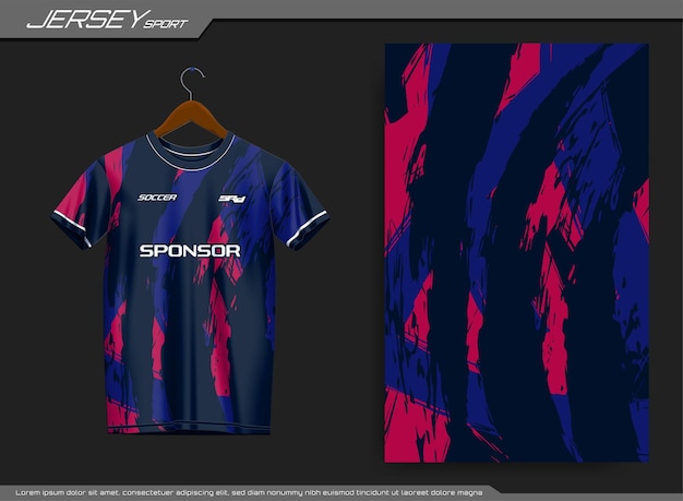 Jersey sport t-shirt. Geschikt voor jersey, achtergrond, poster, etc.