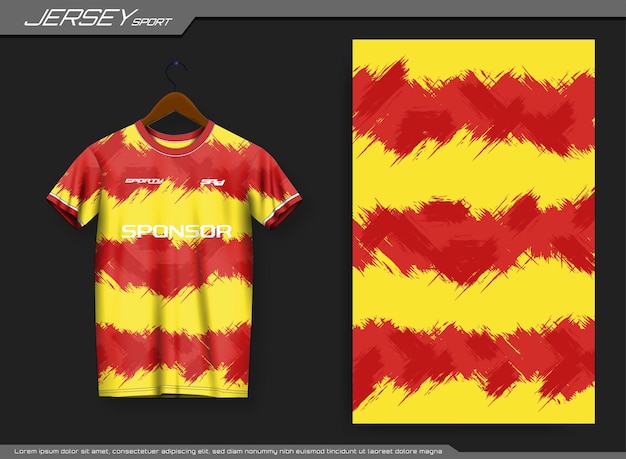 Jersey sport t-shirt. Voetbaltrui mockup voor voetbalclub.