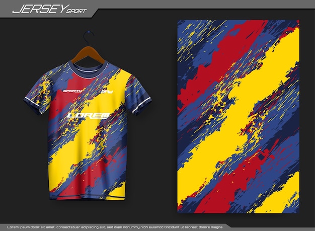 Jersey sport t-shirt. Voetbaltrui mockup voor voetbalclub.