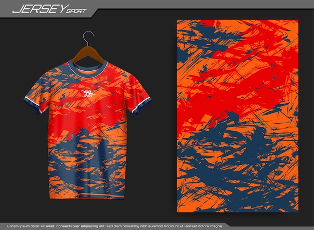 Jersey sports t-shirt. Soccer jersey mockup for soccer club. Suitable for jersey,background,poster.