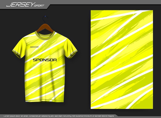 Jersey sports t-shirt. Soccer jersey mockup for soccer club.