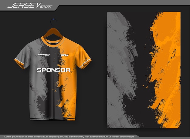 Jersey sports t-shirt. Soccer jersey mockup for soccer club.