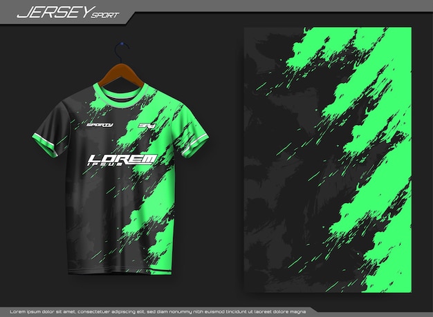 Jersey sports t-shirt. Soccer jersey mockup for soccer club.