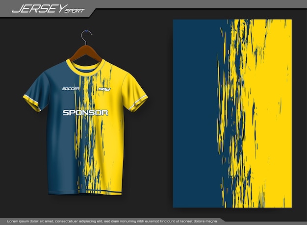 jersey sports t-shirt. soccer jersey for soccer club. suitable for jersey, background, poster, etc.