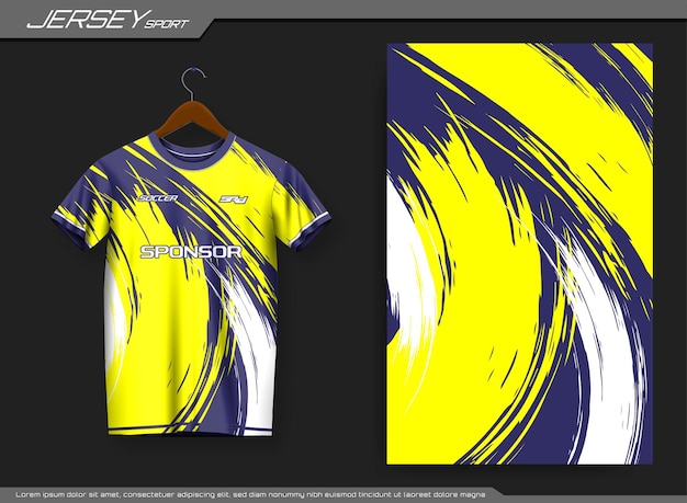 T-shirt sportiva in jersey. adatto per jersey, sfondo, poster, ecc.