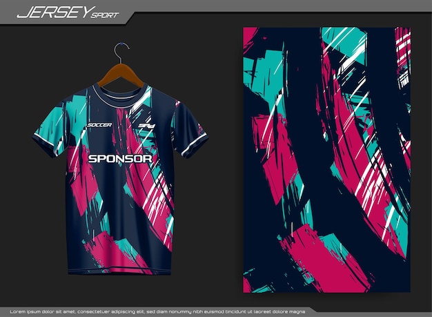 Jersey sports t-shirt. Suitable for jersey, background, poster, etc.