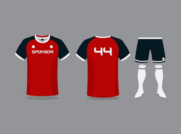 Vector jersey template design