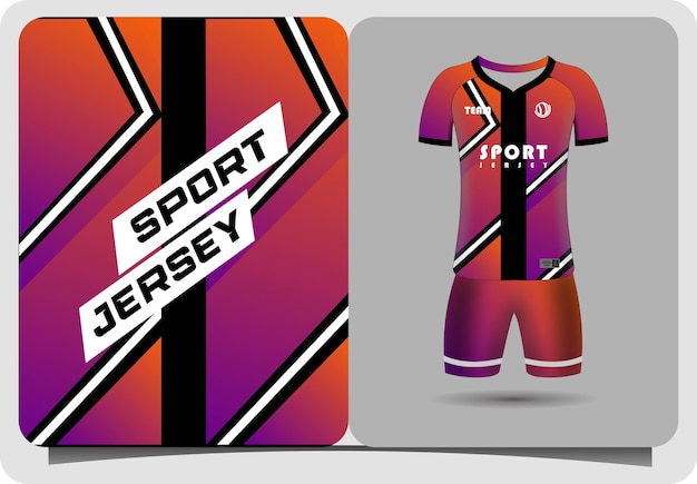 Jersey template sport t-shirt design