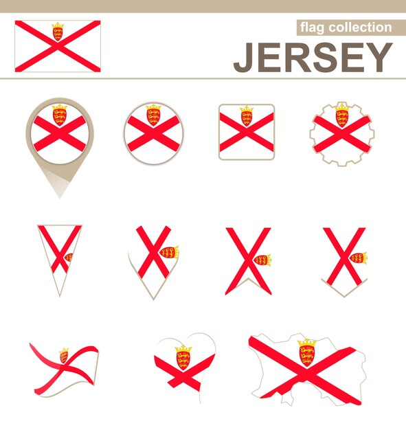 Jersey Vlag Collectie, 12 versies