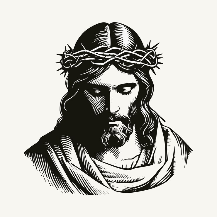 Vector jesus hand illustration 1 maret 24