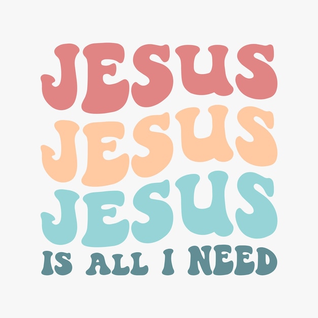 Футболка в стиле ретро «Иисус — все, что мне нужно»