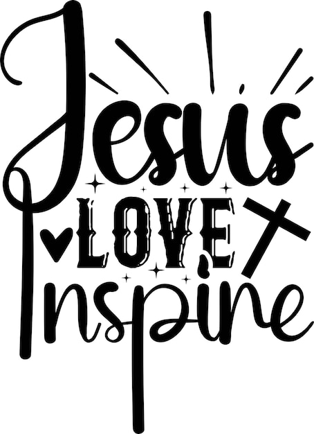 Vector jesus love inspire