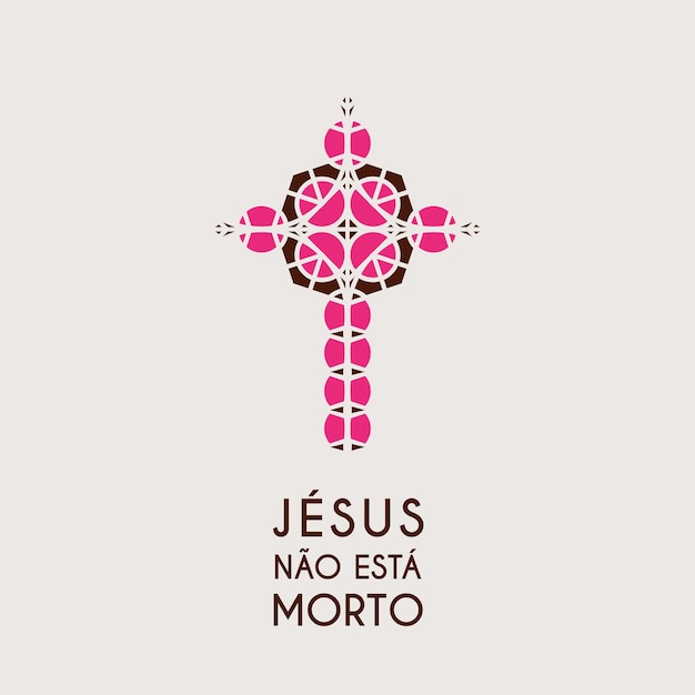 Иисус мозаика христос векторный символ