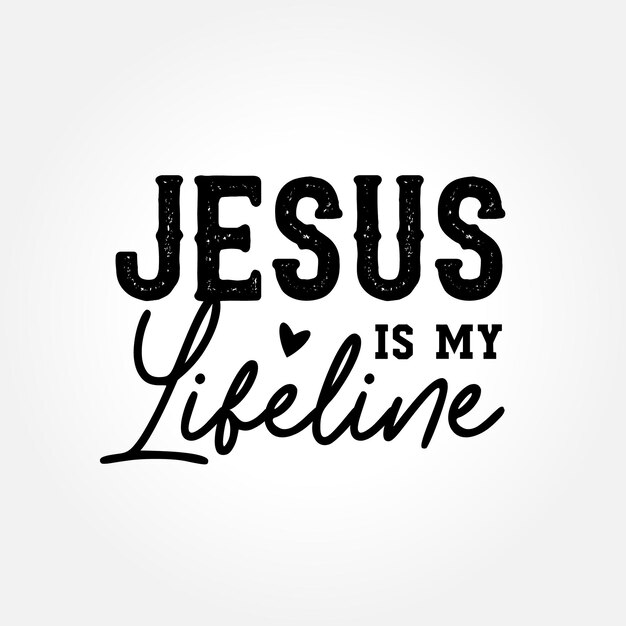 Vector jesus quotes typography design