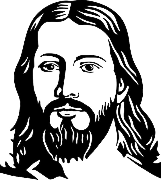 Jesus Vector illustration on a isolated background svg