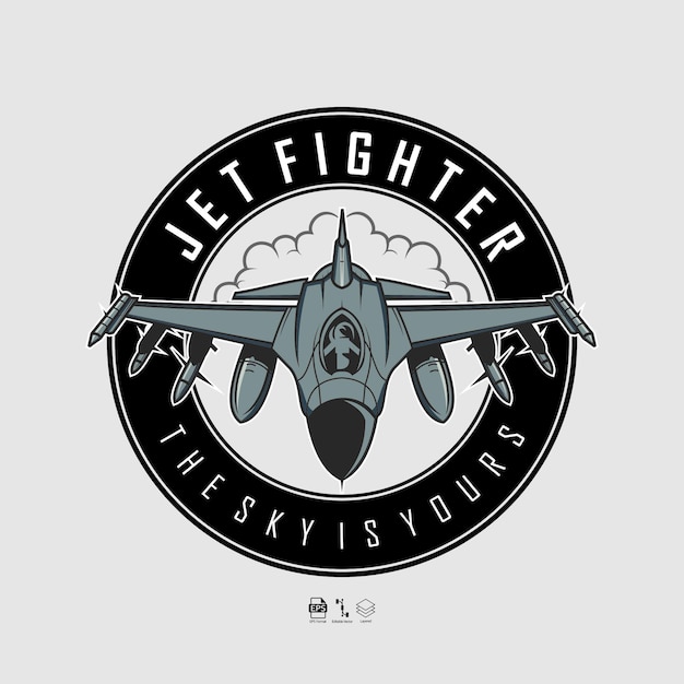 Jet fighter illustration