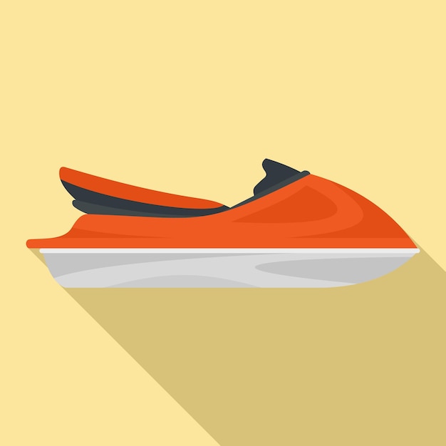 Jet ski icon Flat illustration of jet ski vector icon for web design