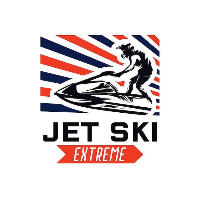 Jet ski rental logo designs template