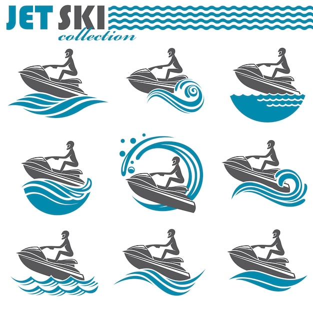 jetski pictogrammen instellen