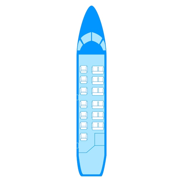 Vettore schema aereo jetstream 3132 tipi di aeromobili pax