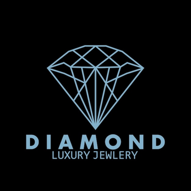 Jewellery diamond luxury logotype company icon vector illustration template design