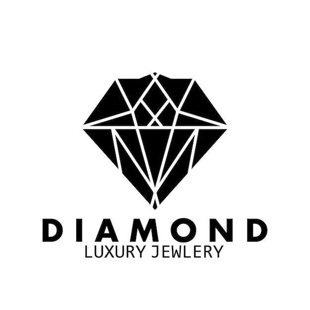 Jewellery diamond luxury logotype company icon vector illustration template design