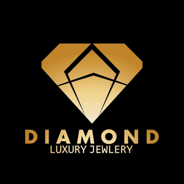 Jewellery diamond luxury logotype company icon vector illustration template design