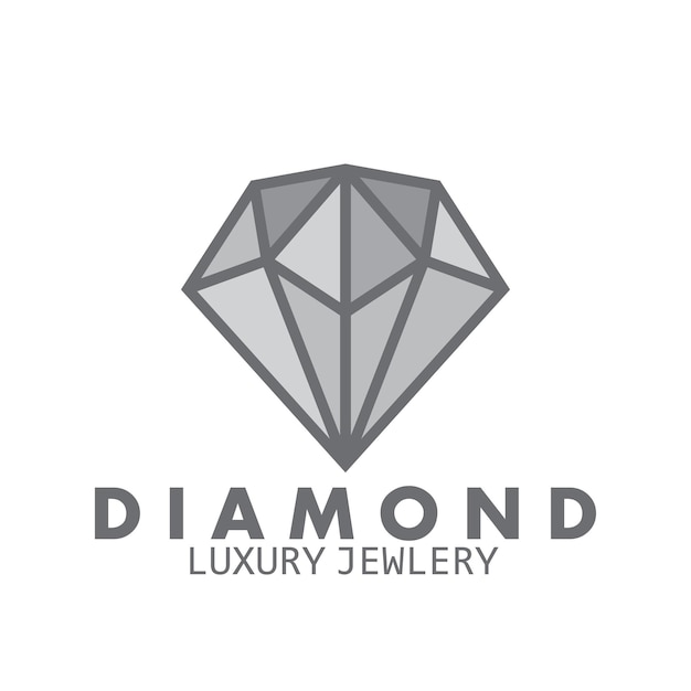 Jewellery diamond luxury logotype company icon vector illustration template design