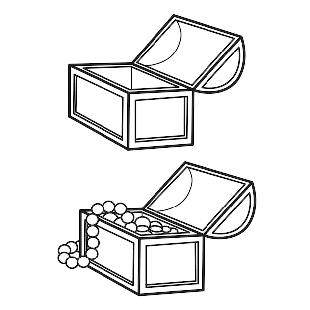 塗り絵やアイコンの宝石箱の線形描画