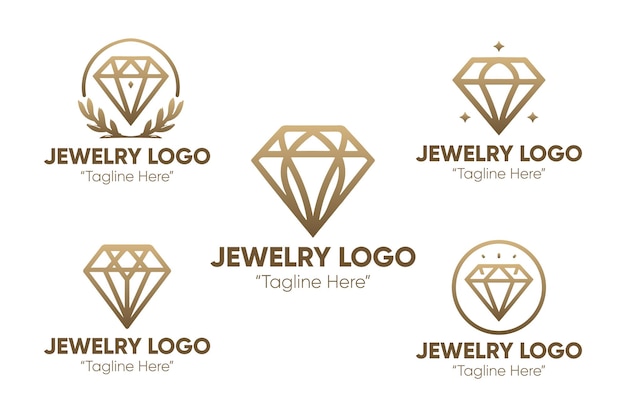 jewelry brand logo collection