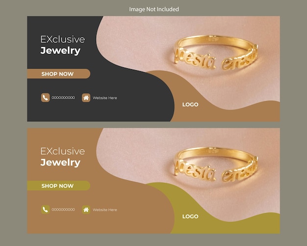 Jewelry Facebook Cover Ontwerp Template