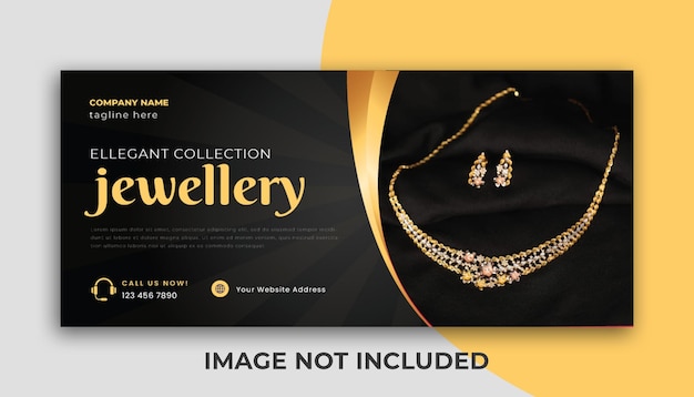 Jewelry Facebook Cover Template Design