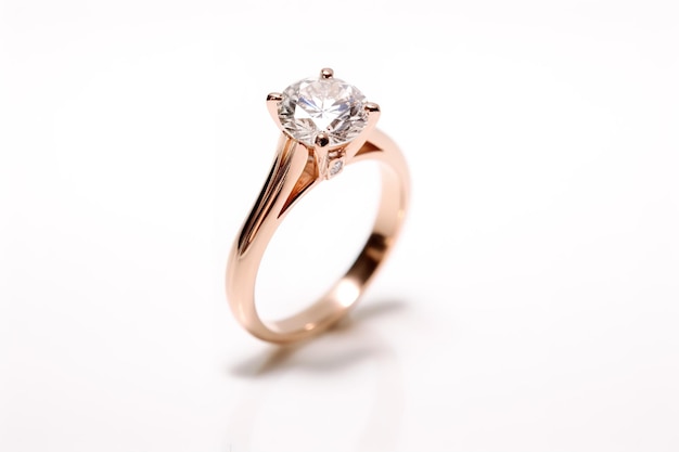 Jewelry ring geïsoleerd op de witte achtergrond
