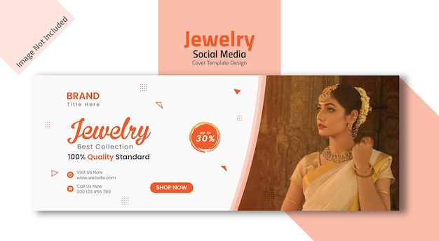 Jewelry Social Media Cover Template Design