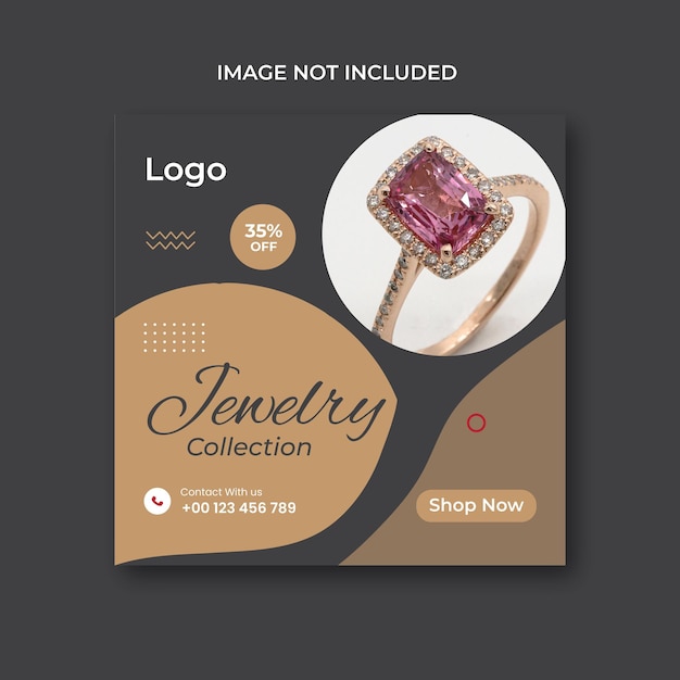 Jewelry social media post design