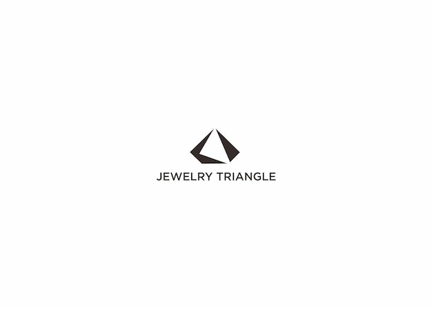 ジュエリー三角形のロゴ デザイン ベクトル図